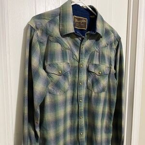 Wrangler Retro Long Sleeve Shirt Vintage look Men's Medium